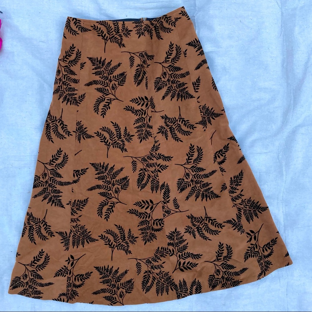🚨🏷 MOVING SALE💕 Custom Faux Suede Earth Tone Skirt